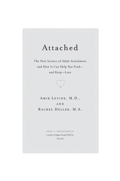 Attached by Amir Levine book cover