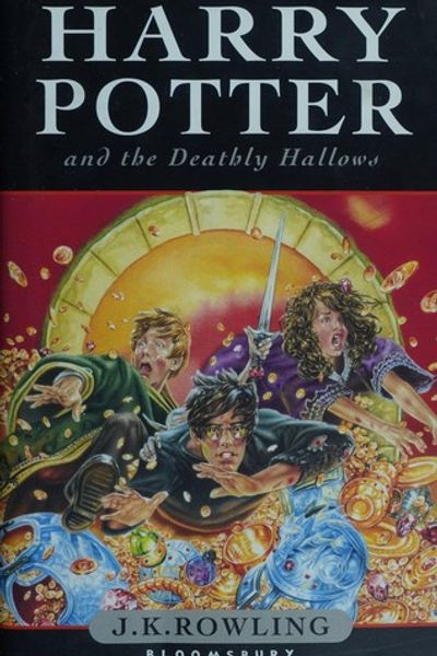 Harry Potter and the Deathly Hallows by J.K. Rowling book cover