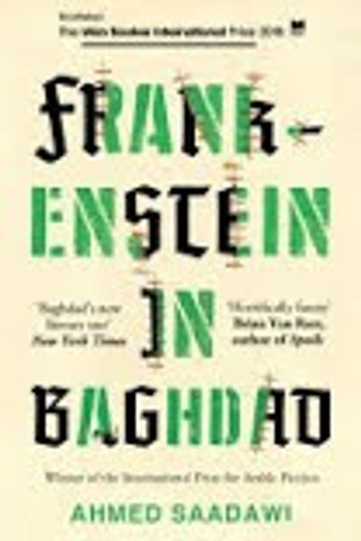 Frankenstein in Baghdad by Ahmed Saadawi book cover