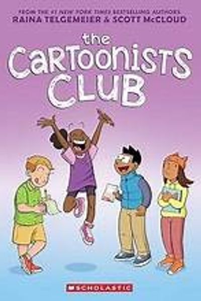 The Cartoonists Club by Raina Telgemeier book cover