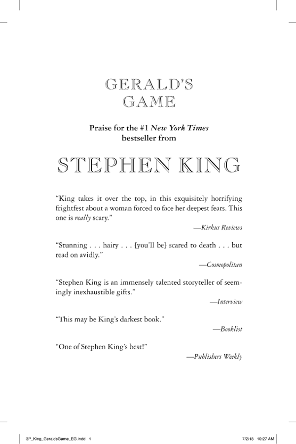 Gerald's Game cover