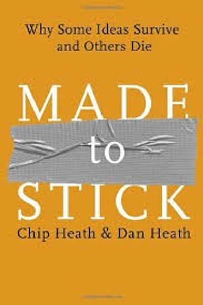 Made to Stick: Why Some Ideas Survive and Others Die by Chip Heath book cover