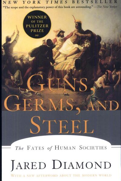 Guns, Germs, and Steel by Jared Diamond book cover