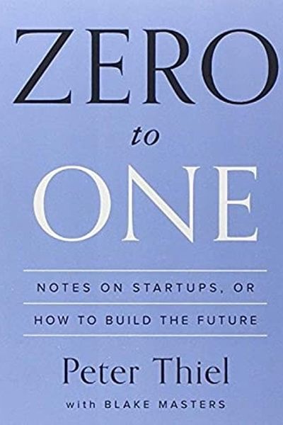 Zero to One by Peter Thiel book cover