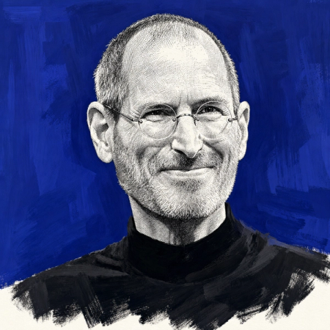 Portrait of Steve Jobs