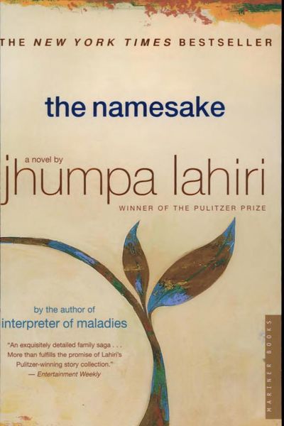 The Namesake by Jhumpa Lahiri book cover