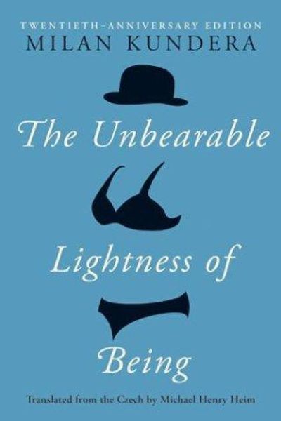 The Unbearable Lightness of Being by Milan Kundera book cover