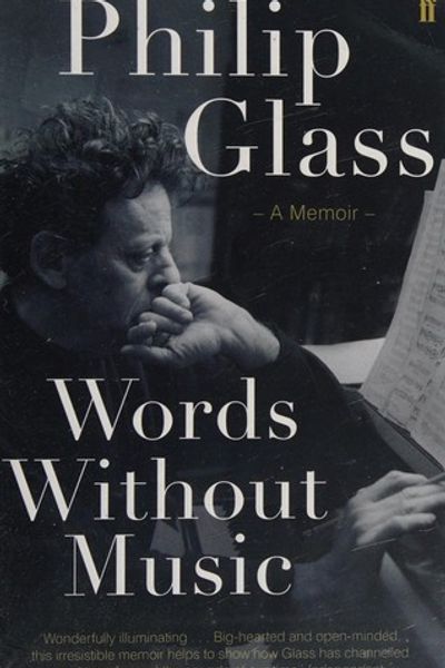 Words Without Music by Philip Glass book cover