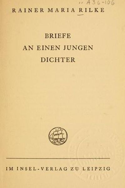 Letters to a Young Poet by Rainer Maria Rilke book cover