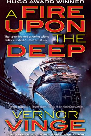 A Fire Upon the Deep by Vernor Vinge book cover