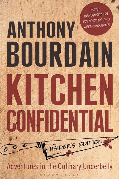 Kitchen Confidential by Anthony Bourdain book cover