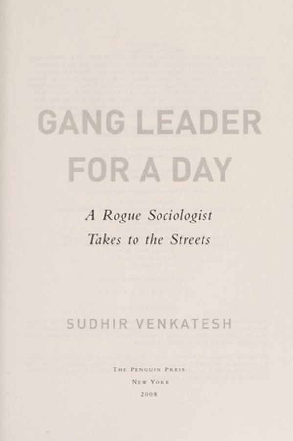 Gang Leader for a Day cover