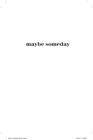 Maybe Someday by Colleen Hoover book cover