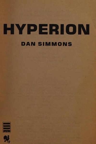 Hyperion by Dan Simmons book cover