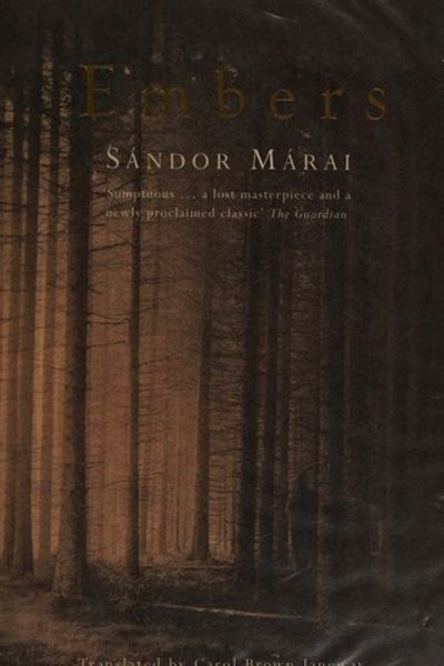 Embers by Sándor Márai book cover