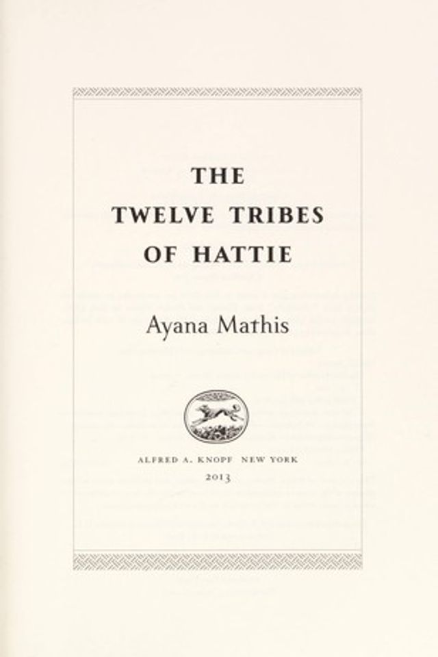 The Twelve Tribes of Hattie cover