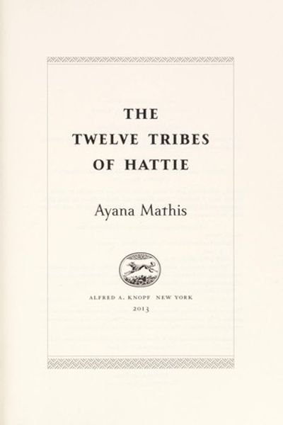 The Twelve Tribes of Hattie by Ayana Mathis book cover