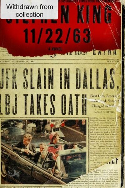 11/22/63 by Stephen King book cover