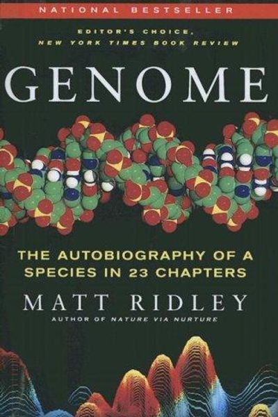 Genome by Matt Ridley book cover