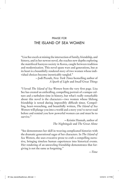The Island of Sea Women by Lisa See book cover