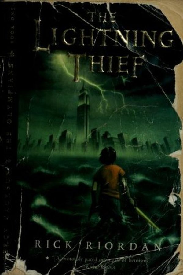 Percy Jackson and the Lightning Thief by Rick Riordan book cover