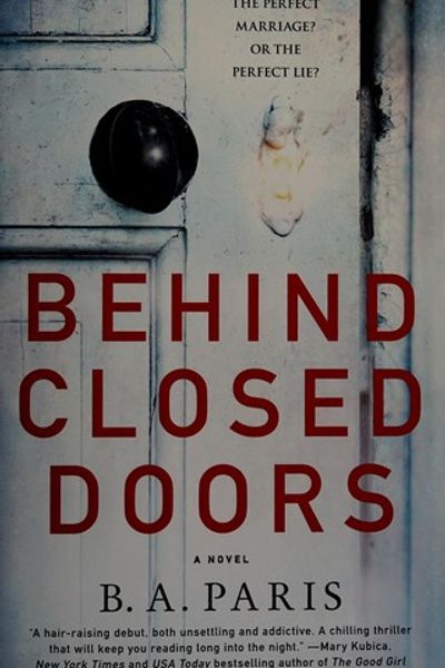 Behind Closed Doors by B.A. Paris book cover