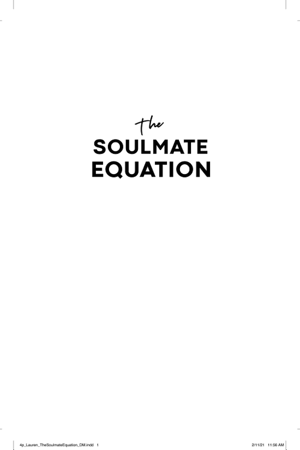 The Soulmate Equation cover