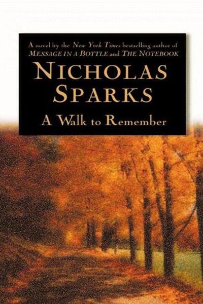A Walk to Remember by Nicholas Sparks book cover