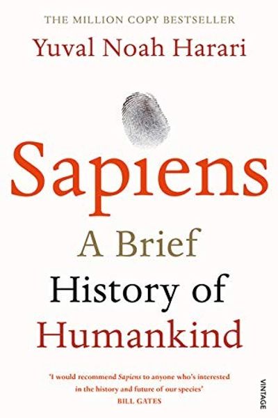 Sapiens by Yuval Noah Harari book cover