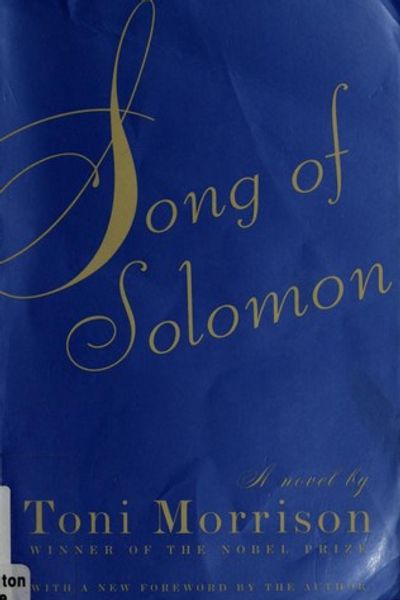 Song of Solomon by Toni Morrison book cover