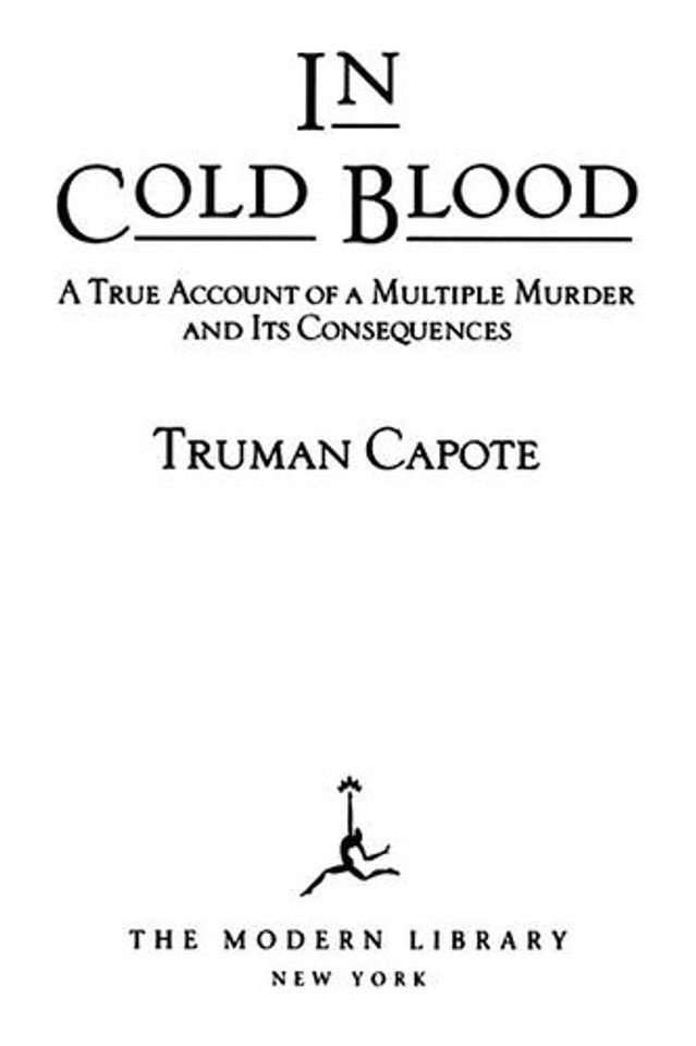 In Cold Blood cover
