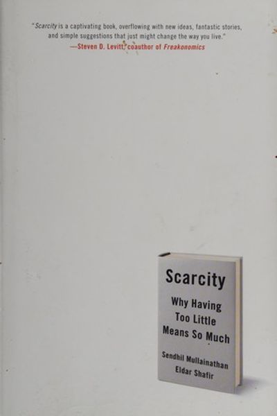 Scarcity by Sendhil Mullainathan book cover