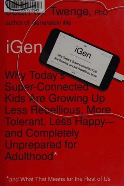 iGen by Jean M. Twenge book cover