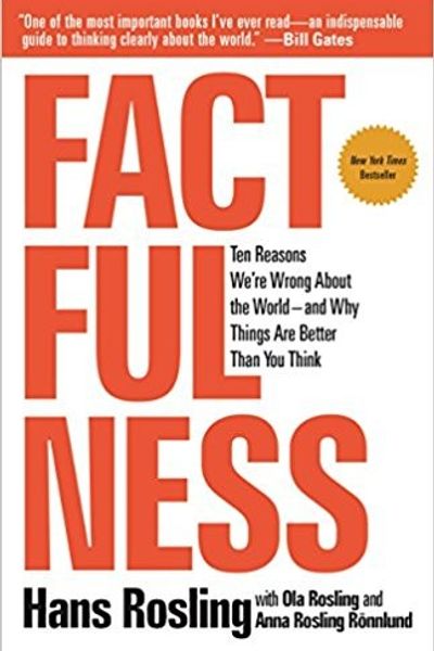 Factfulness: Ten Reasons We're Wrong About the World and Why Things Are Better Than You Think by Hans Rosling book cover