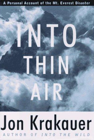 Into Thin Air by Jon Krakauer book cover