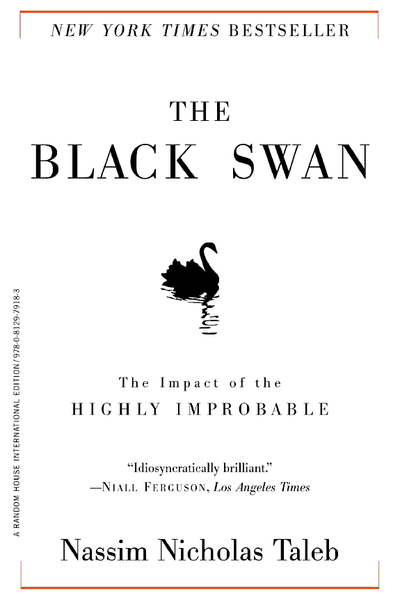 The Black Swan by Nassim Nicholas Taleb book cover