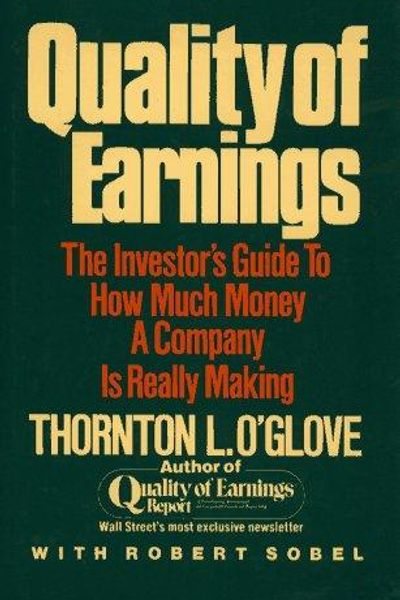 Quality of Earnings by Thornton O'Glove book cover