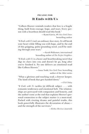 It Ends with Us by Colleen Hoover book cover