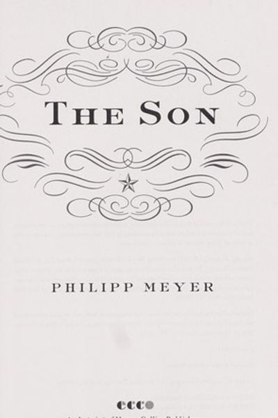 The Son by Philipp Meyer book cover