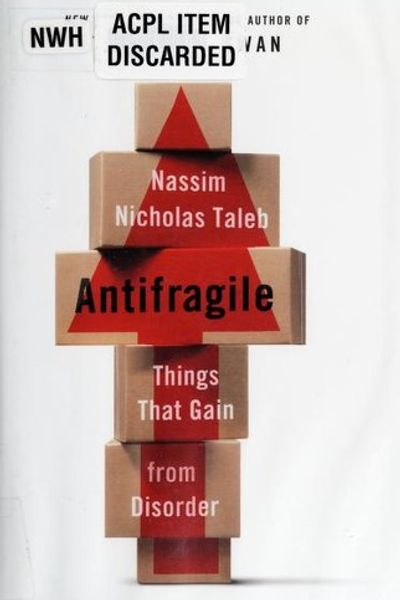 Antifragile by Nassim Nicholas Taleb book cover