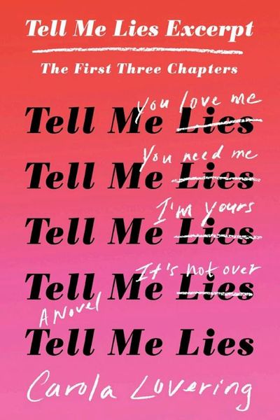 Tell Me Lies by Carola Lovering book cover
