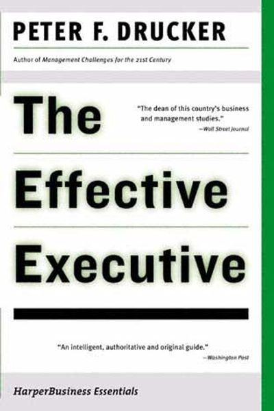 The Effective Executive by Peter F. Drucker book cover