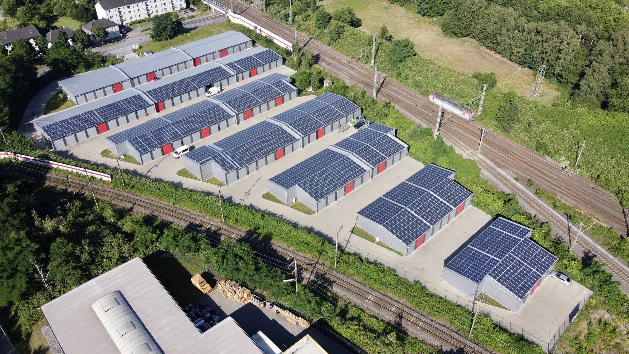 Luftaufnahme des Mega Mietpark Bottrop