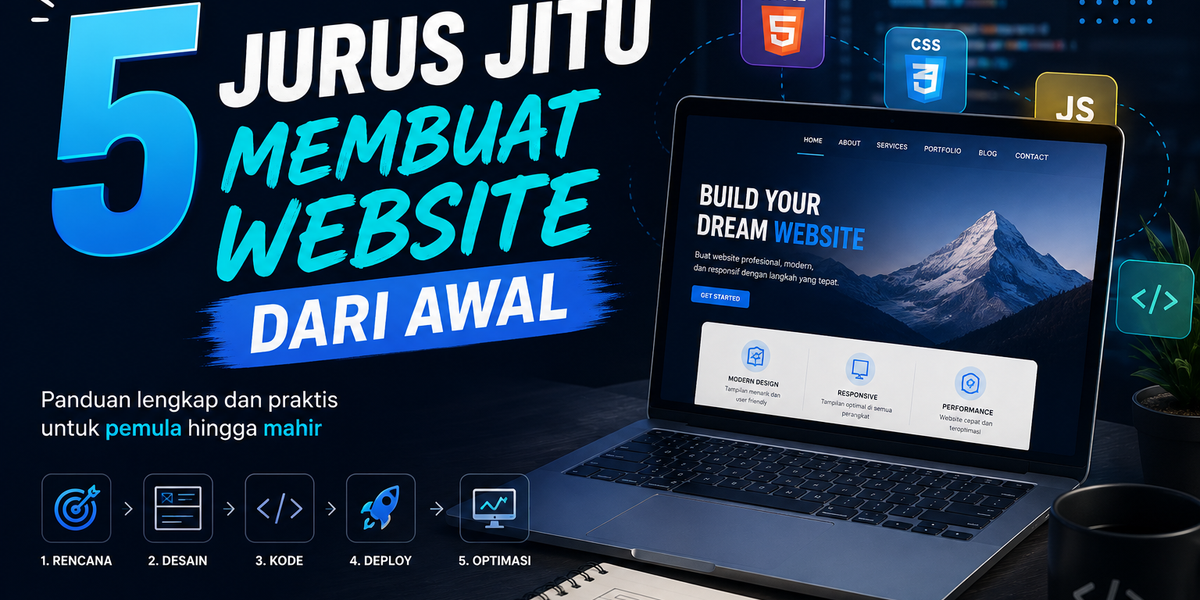 5 Jurus Jitu Membuat Website Dari Awal