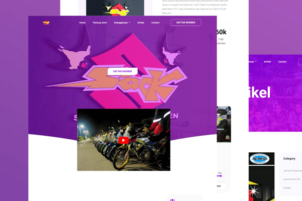Web Official Satria Club Kebumen