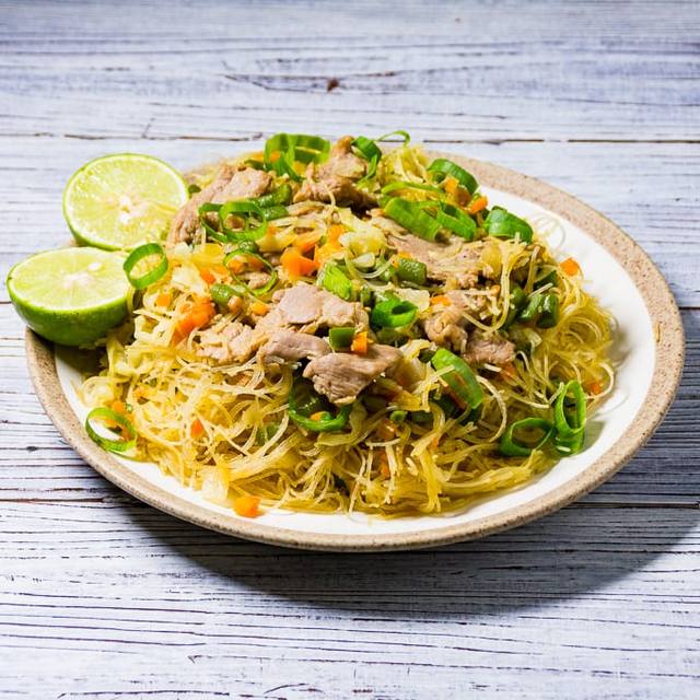 Pancit bihon guisado—Filipino stir-fried rice noodles