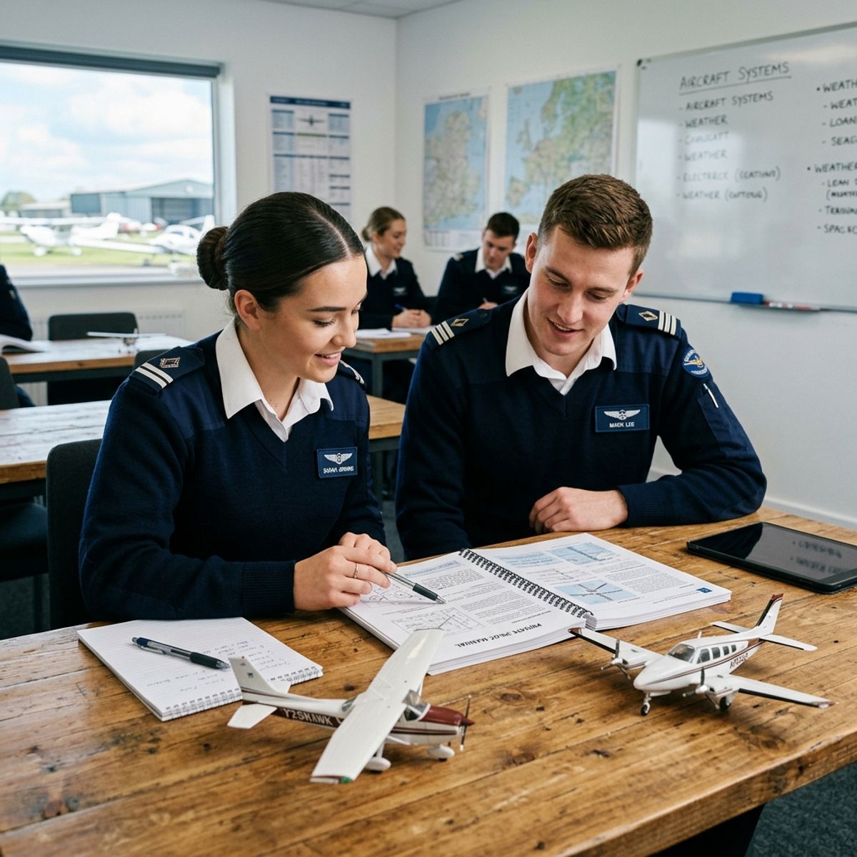 Ground school classroom session