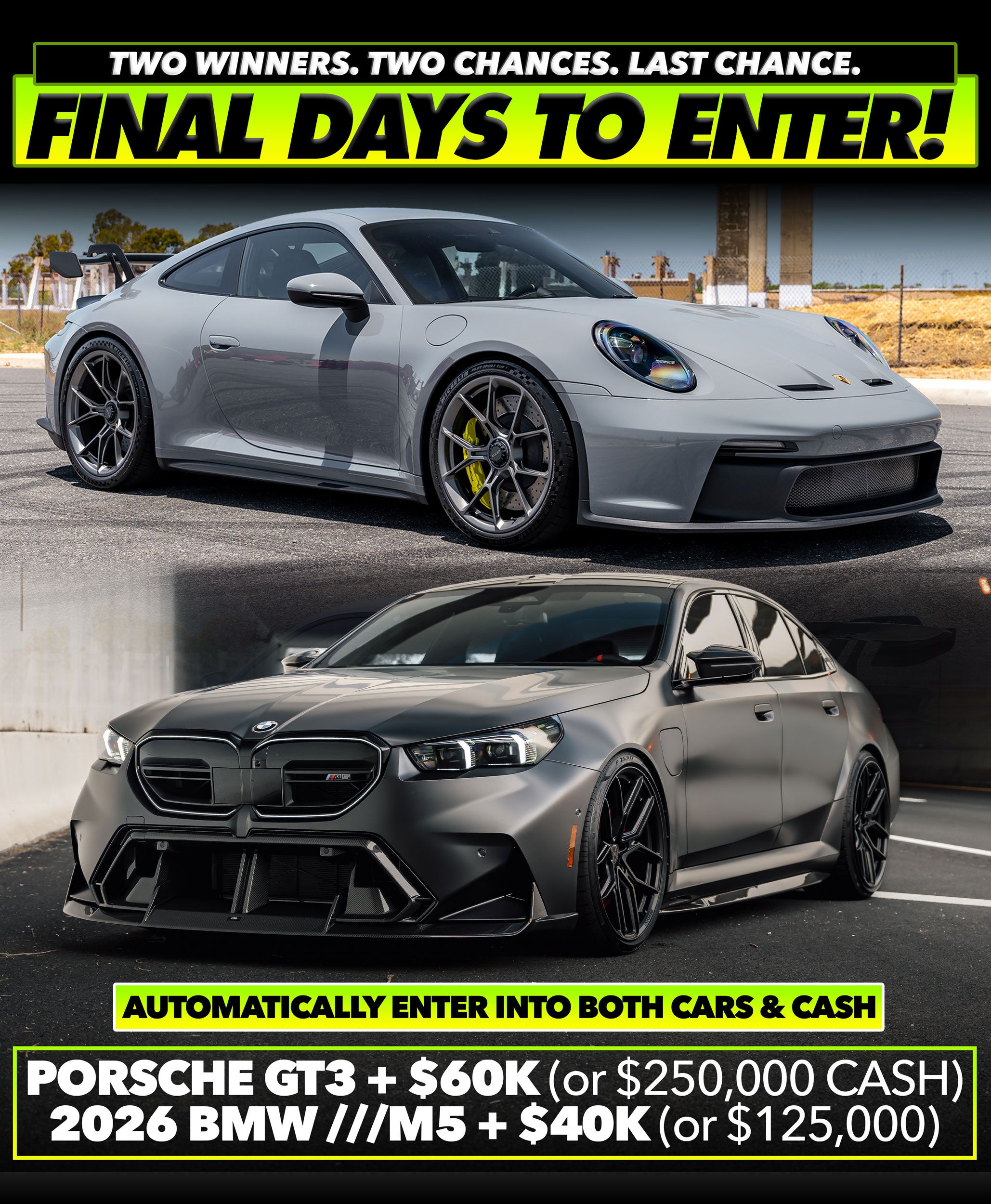 Tuner Cult giveaway promotional slider