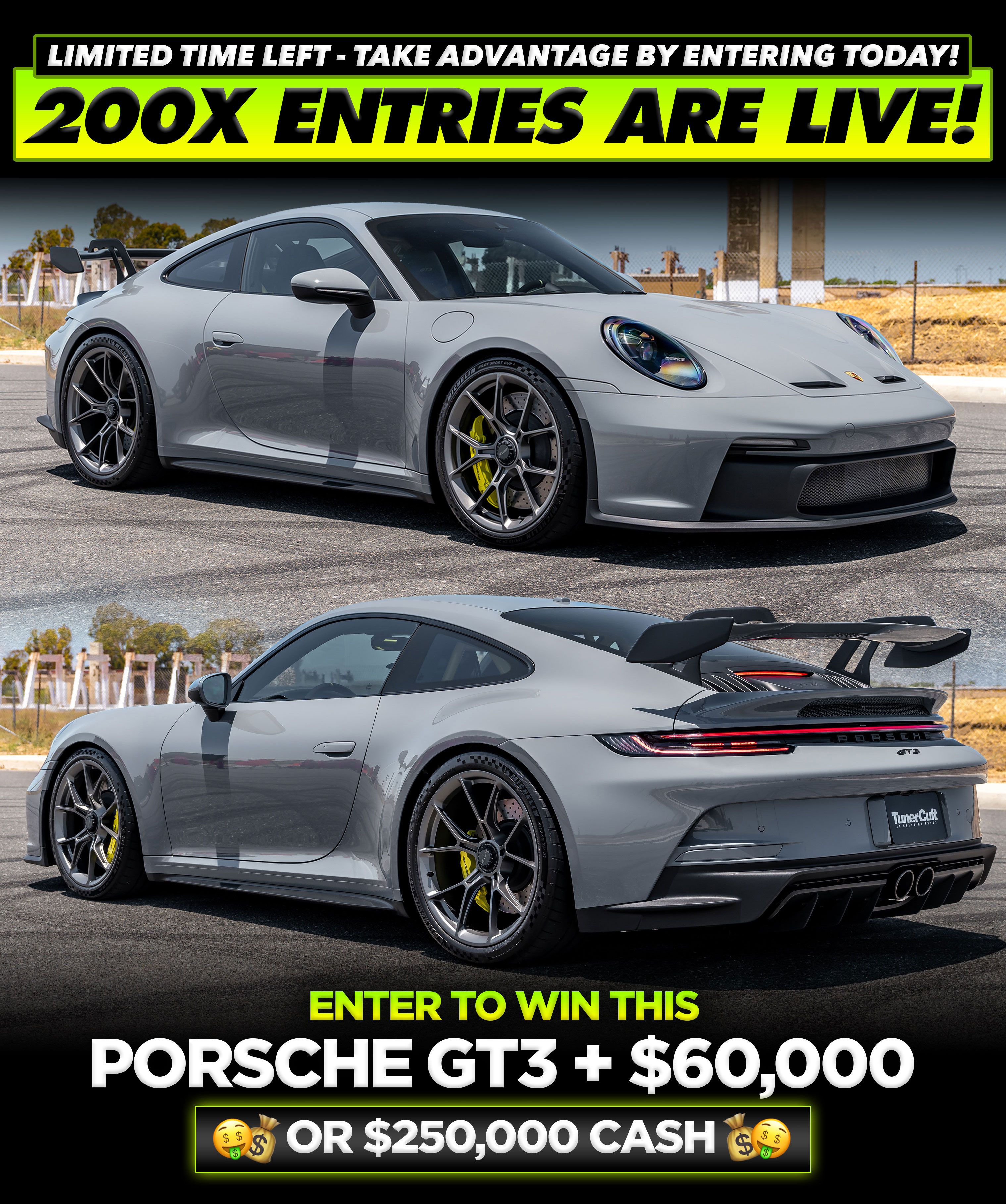 Tuner Cult giveaway promotional slider