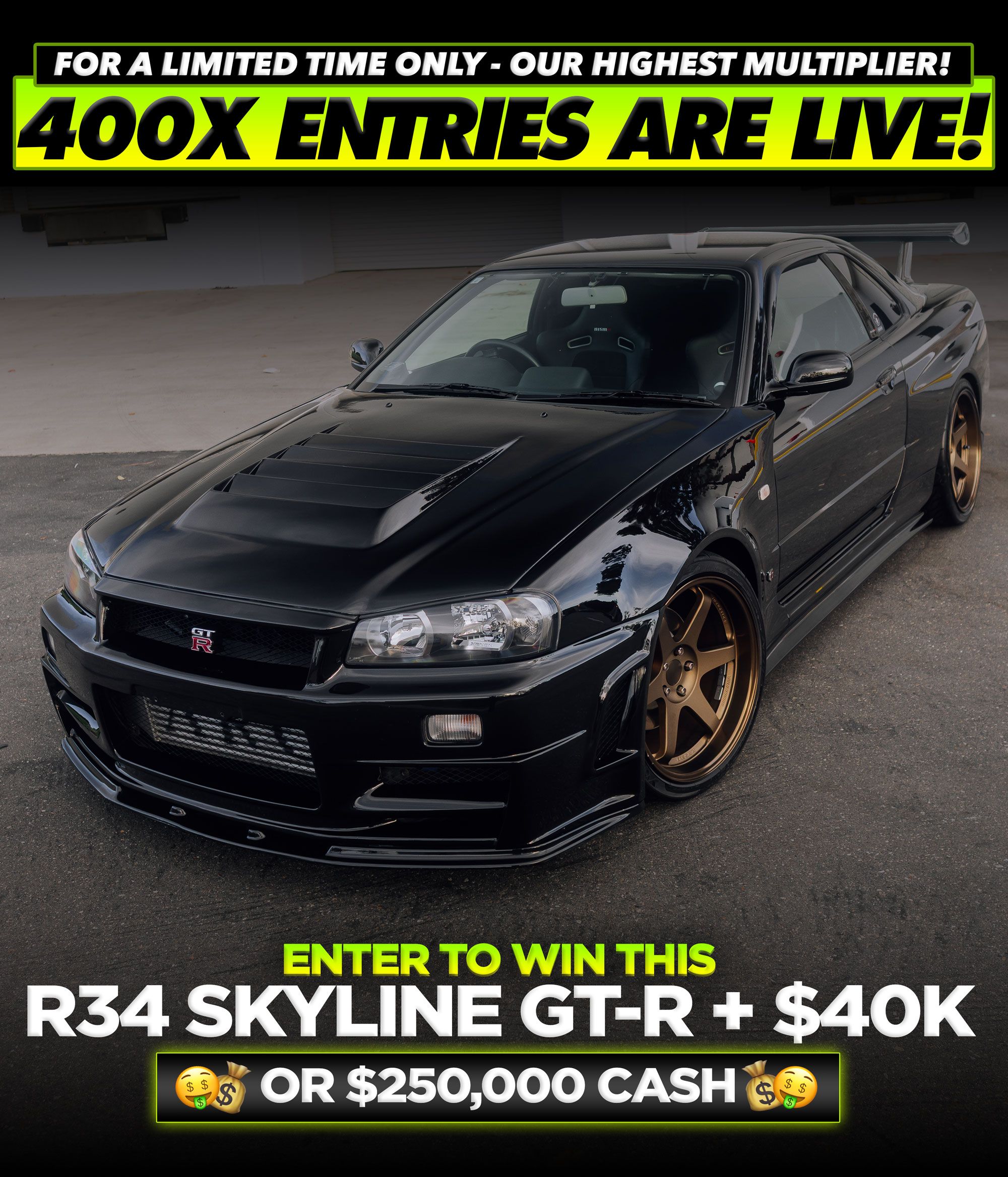 Tuner Cult giveaway promotional slider